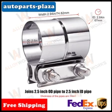 2.5inch,2 1/2'' Lap Joint Exhaust Band Clamp Stainless Steel FITSr Muffler Pipe