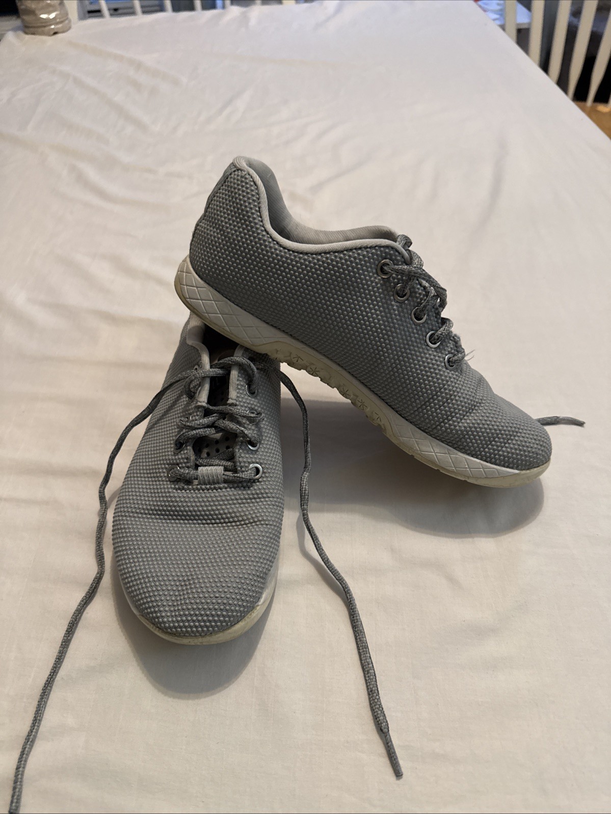 NOBULL Women's Superfabric Trainer Sneakers Size 9, Gray, Lace-Up, Athletic