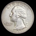 90% Silver 1962 Washington Quarter  - F25X