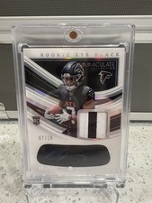 2023 Immaculate Bijan Robinson #7/10 Rookie Eye Black Patch Auto Jersey Number