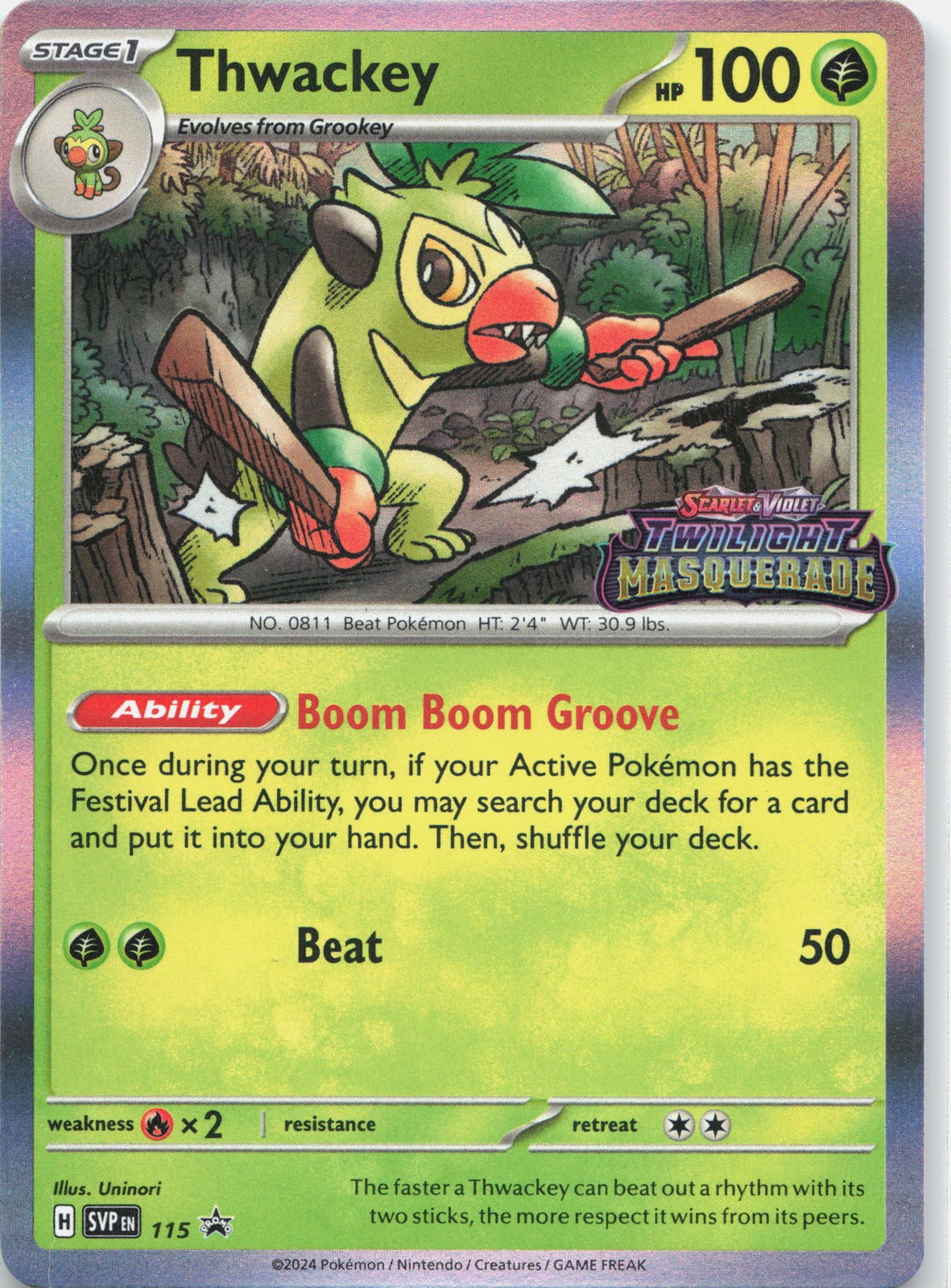 Thwackey - SV: Scarlet & Violet Promo Cards 115 NM