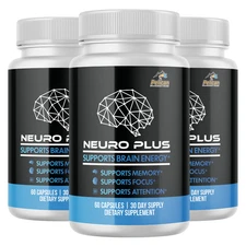 Neuro Plus- Nerve Health Support- 3 Bottles- 180 Capsules