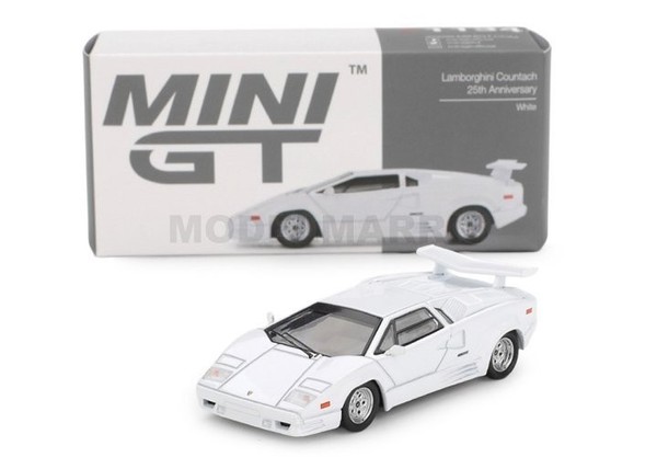 MINI-GT MGT01134-L Lamborghini Countach Lhd 1989 Anniversary White 1/64-image