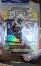 2021 Panini Select - Concourse Rhamondre Stevenson #75 Green & Yellow Prizm...