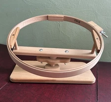 Marie Products 14" Adjustable Wooden Quilting/Needlework Frame Standing Hoop