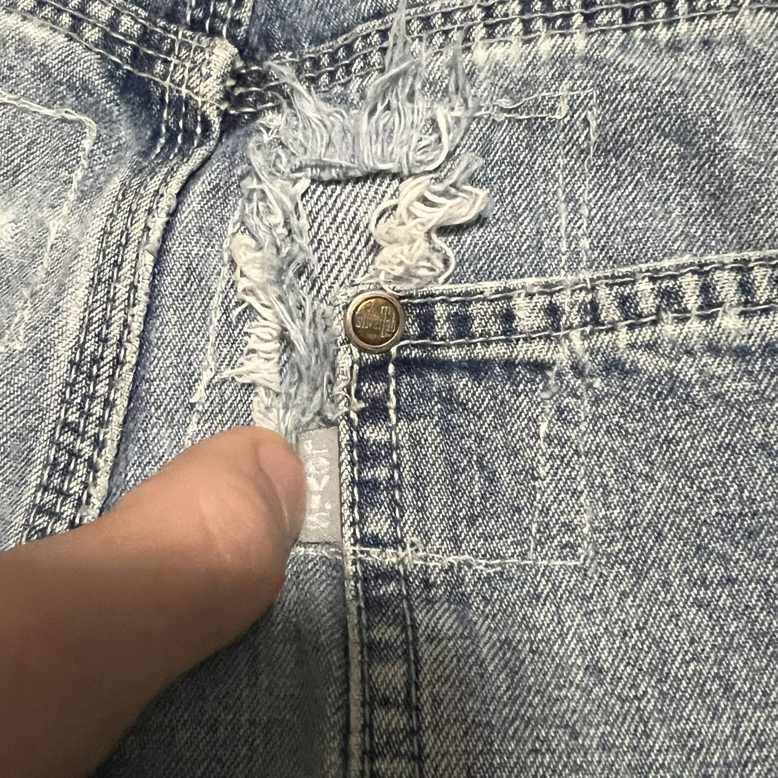 Vintage Levi's Silvertab Patchwork Carpenter Jean… - image 5