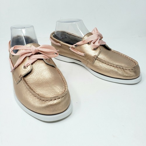 Sperry Top Sider Womens 5 Rose Gold 