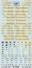 1788 - Decals Deutsche Bundesbahn - Stra&szlig;enfahrzeuge 1:87