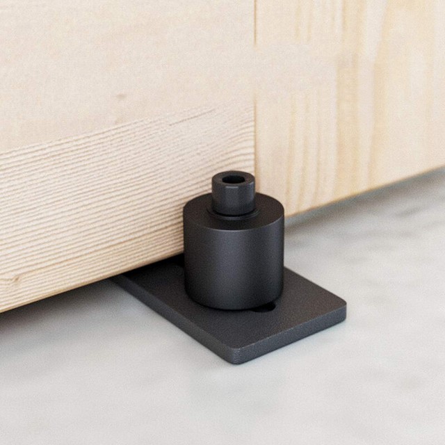 Adjustable Sliding Barn Door Hardware Stopper Bottom Floor Wall Guide Roller LP eBay