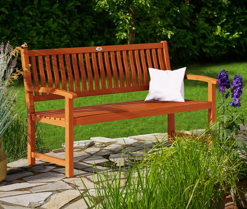 CASARIA® Maxima Wooden Garden Bench 2 or 3 Seater FSC®-Certified Eucalyptus Wood