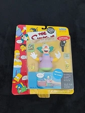 Vintage Simpsons Krusty The Clown Action Figure Interactive 2000 Playmates Toys