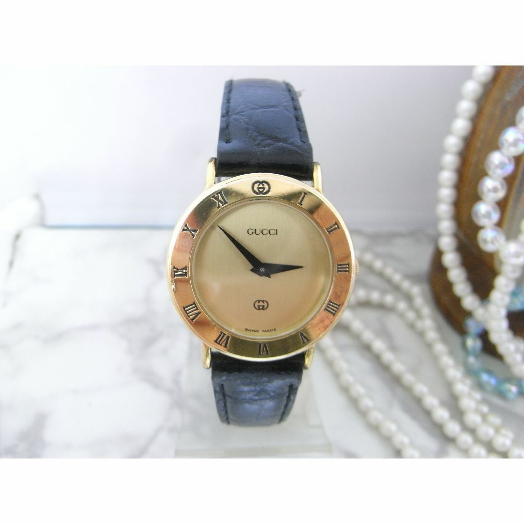 GUCCI 3000L Watch Gold Dial Quartz QZ Women's 26mm Old GUCCI GUCCI 3000L Watch Gold Dial Quartz QZ Women's 26mm Old GUCCI