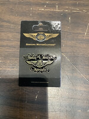 HARLEY DAVIDSON 110TH ANNIVERSARY AMERICAN CLASSIC vest hat pin new Script