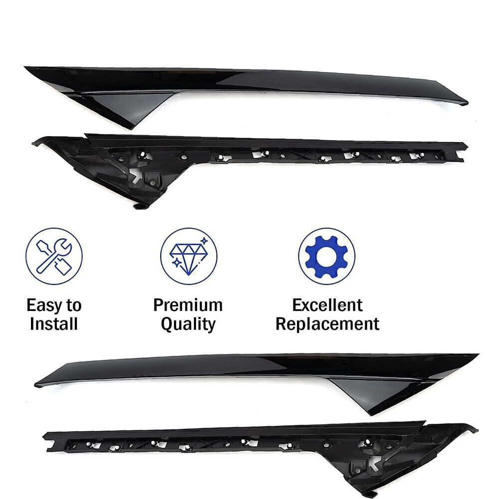 Set Outer & Inner Windshield Trim Moldings For 20112019 Ford Explorer