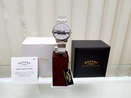 Rotary SWISS MADE Les Originales Mens Watch Sapphire glass GIFT for Him RRP£290 - Picture 3 of 12