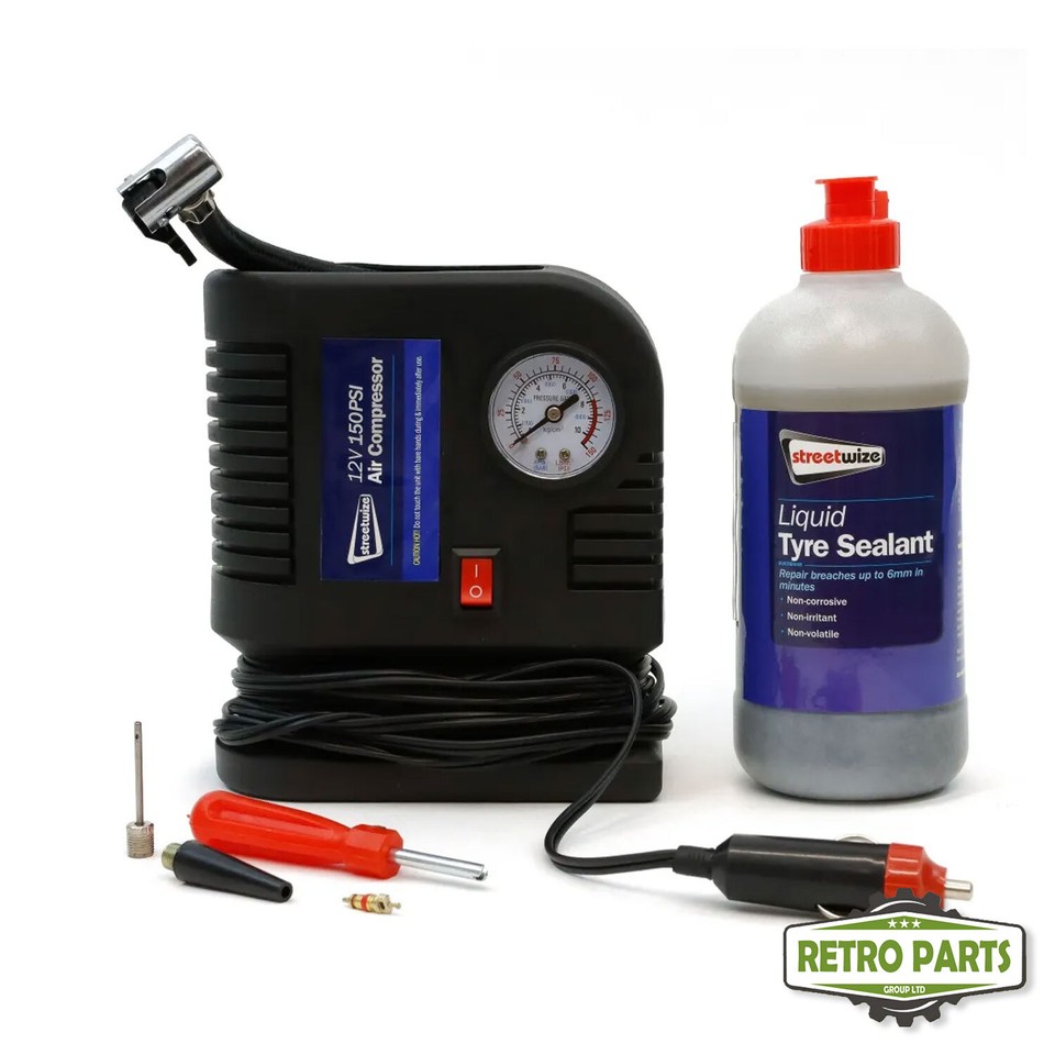 Emergency Flat Tyre Repair Kit For Hillman Spare Wheel Alternative FIX