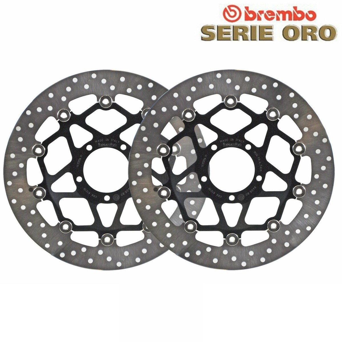 Pair Brake Discs Brembo Front Gold Ducati 955 Panigale V2