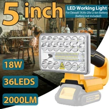 2000LM LED Camping Lantern Light for Dewalt 20V Battery Portable LED Work Light