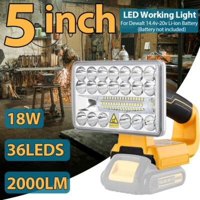 2000LM LED Camping Laterne für Dewalt 18V Batterie tragbare LED Arbeitsleuchte