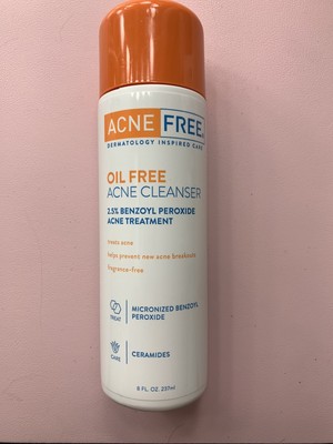 acne free oil free acne cleanser