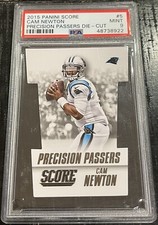 2015 Panini Score Cam Newton Die Cut PSA 9 MINT Precision Passers #5 POP-1