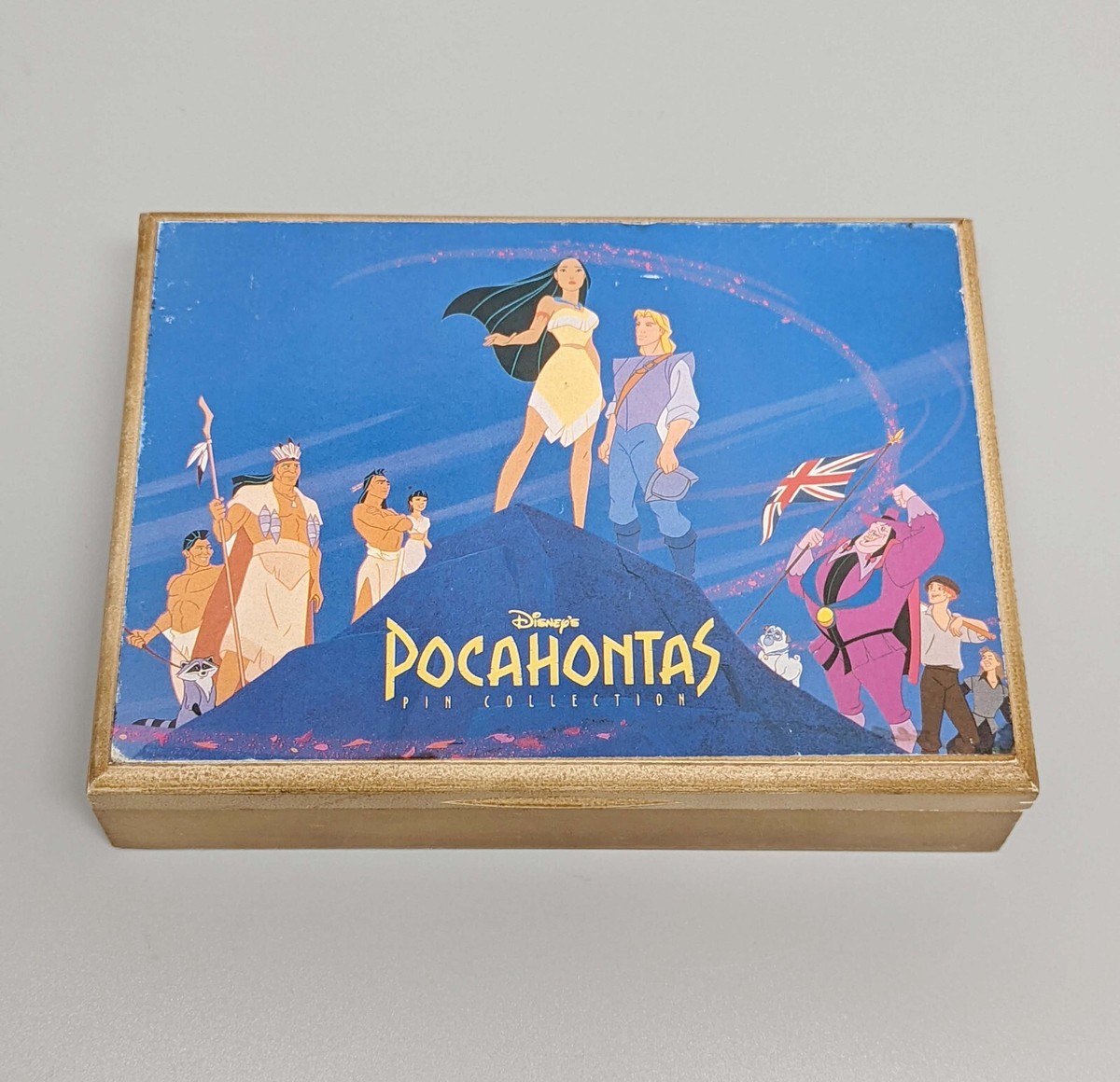 1995 Disney Pocahontas Pin Collection Wooden Box ONLY No Pins | eBay