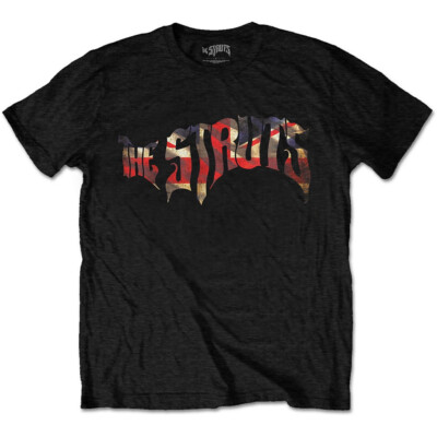 The Struts 'Union Jack Logo' (Schwarz) T-Shirt