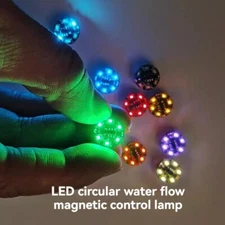 2pcs 6-Mode Wireless LED Magnetic Control Lamp Flashing Flow Lights Super small