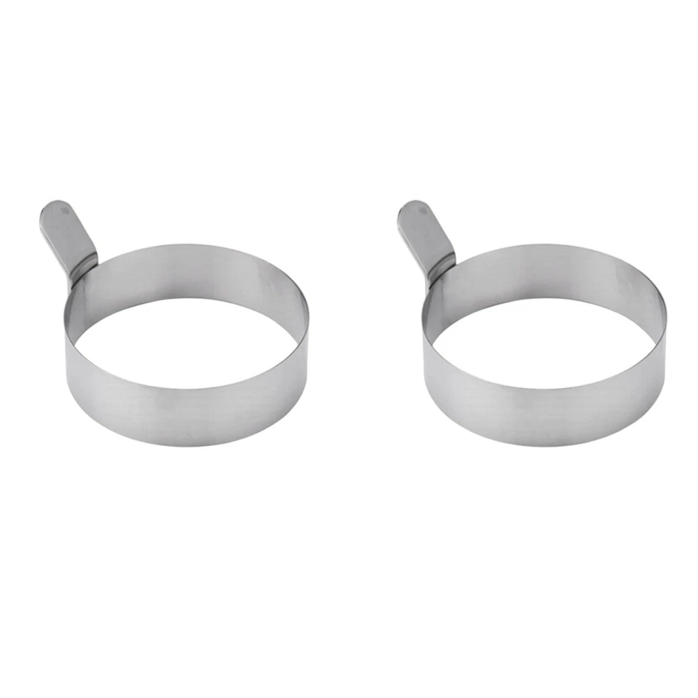 2 Pcs Circle Egg Cooker Cooking Utensil Kitchen Tool for Fried Eggs
