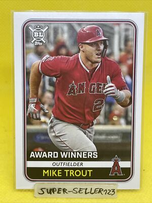 2020 TOPPS BIG LEAGUE - MIKE TROUT / LA Los Angeles Angels - AWARD WINNER #283