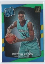 2017-18 Donruss Rated Rookies Holo Green and Yellow Laser #161 - Dwayne Bacon - 
