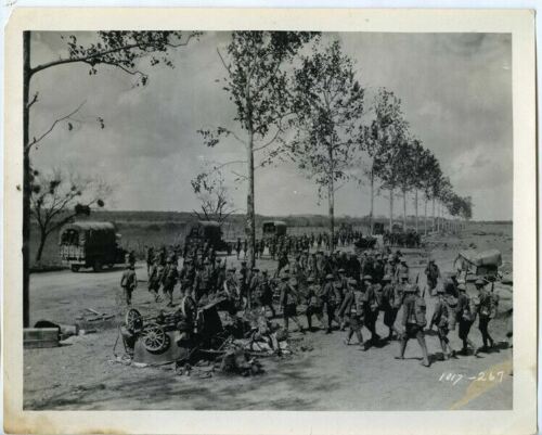 World War 1 One Allied Troops in Europe Trucks Rare Original Vintage Photo  - Picture 1 of 1