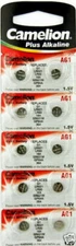 80 Pk Camelion AG1 364 LR621 531 SR60 1.5V Plus Alkaline Watch Battery