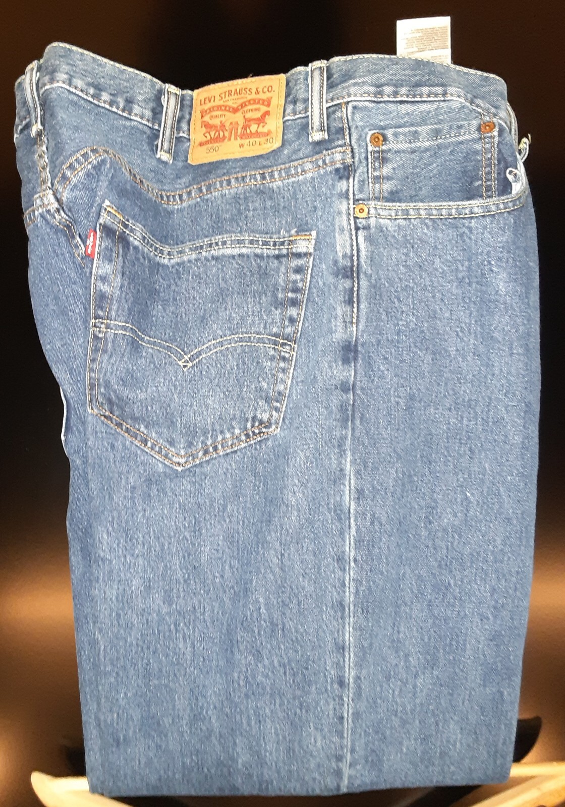 550 LEVI'S 40 X 30 JEANS FOR MEN ORIGINAL RIVETED QUA… Gem