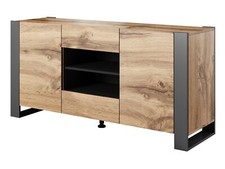 Kommode Sideboard WOOD mit 2 Türen 2 Schubladen Wotan EIche 