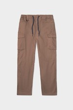 NWT Men 686 All Time Cargo Pant 130 L brown wide tapered fit stretch cotton