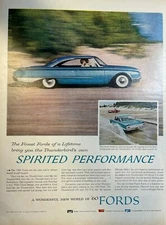 1960 Advertisement Ford Thunderbird
