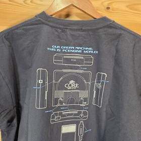 Rare PC Engine Core GrafX T Shirt Men XL Double Sided Video Game Console Promo