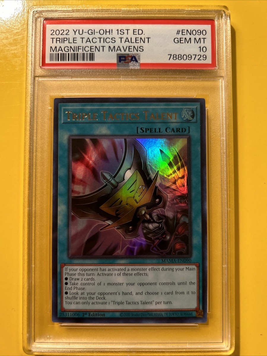 PSA ポット・ザ・トリック　遊戯王 PSA10 ポットザトリック　ブースター YuGiOh TRIPLE TACTICS TALENT MAMA-EN090🔥PSA 10 GEM🔥1st EDITION