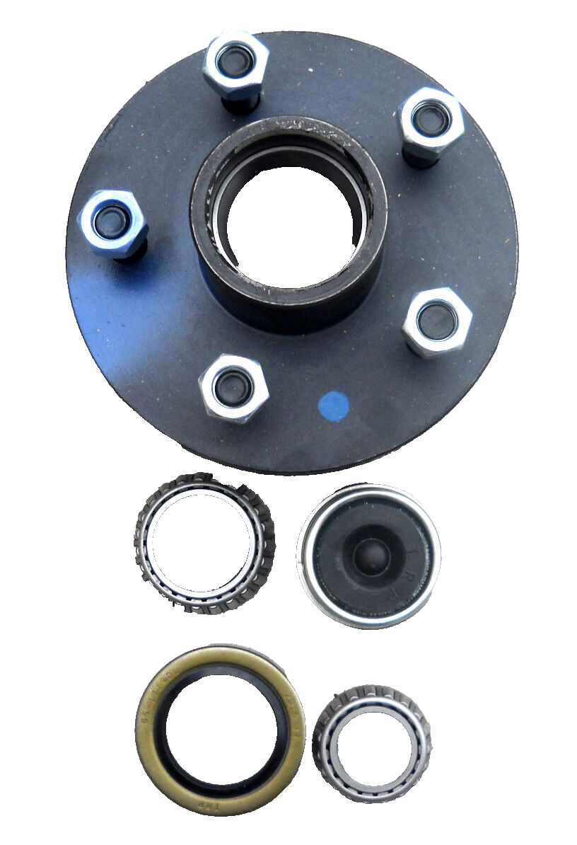 Trailer Idler Hubs 2-Pack With 3500lb Bearing Kits - 5x4.5 Bolt - Foto 7