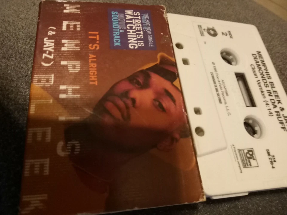 Memphis Bleek & Jay-Z Cassette tape Single It's Alright 1998 Roc a fella Records Foto 4 de 4