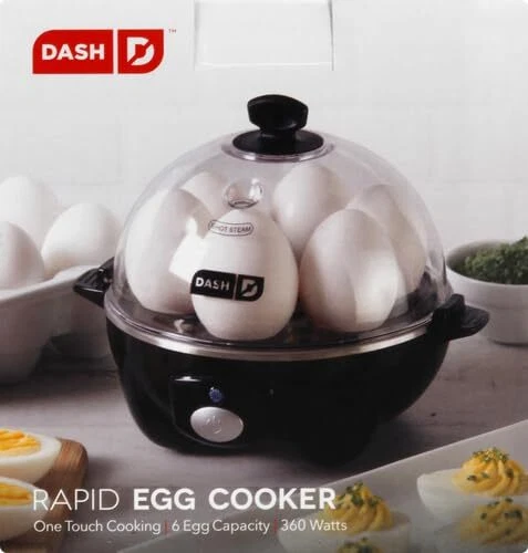 DASH Rapid Electric Egg Cooker for 6 Hard Boiled Eggs DASH Rapid Electric Egg Cooker for 6 Hard Boiled Eggs
