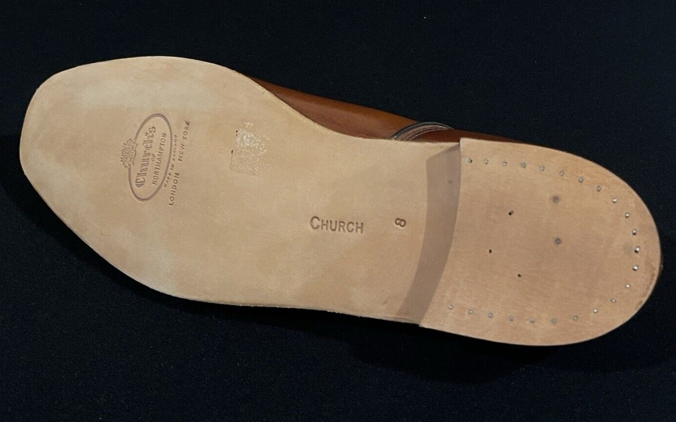 SAOLA Church’s Shoes pantofole in pelle Apollo sandalo taglia 8F suola rigida greca prezzo consigliato