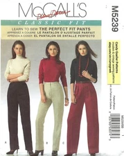 McCall's M5239 LEARN TO SEW Perfect Fit Pants Sz 10-16 UNCUT Sewing Pattern