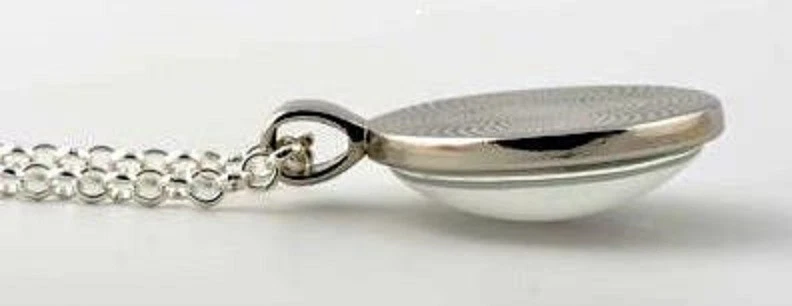 蝴蝶水晶吊坠纯银20英寸项链男士女士  — 第 2/4 张图片