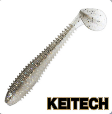 Keitech Swing Impact Fat 3.8'' Soft Plastic Lures 439 Rainbow Shad Colour