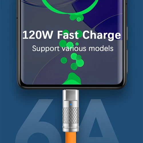 120W 3-In-1 Super Fast Charging Cable & USB-C Charger For iPhone Samsung Google - Picture 13 of 24