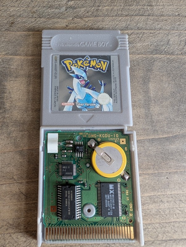 Pokémon Silver Nintendo Game Boy PAL Genuine Cart with New Battery