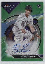 2023 Topps Finest Green Refractor 73/99 Brian Serven #FA-BS Auto 05u1