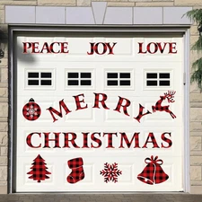 Ferraycle Merry Christmas Magnetic Garage Door As the Picture Shown 